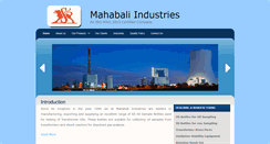 Desktop Screenshot of mahabaliindustries.com