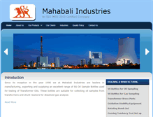 Tablet Screenshot of mahabaliindustries.com
